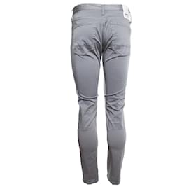 Autre Marque-Denham, jeans spalmati grigi-Grigio