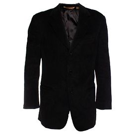 Autre Marque Donna Karan, Blazer en velours côtelé noir Noir