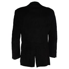 Autre Marque-Donna Karan, Black rib velvet blazer-Black