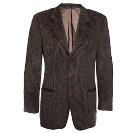 Autre Marque GIORGIO ARMANI, Brauner Blazer aus gerippter Wolle Braun