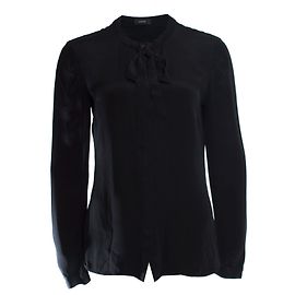 JOSEPH, Schwarze Bluse mit Schleife Schwarz