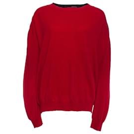 Autre Marque-Haider Ackermann, red oversized sweater-Red