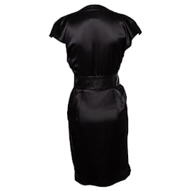Jitrois-JITROIS, silk dress in black-Black