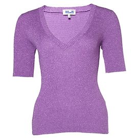 Autre Marque Baum und Pferdgarten, Candra-Pullover mit Lurex-Detail Lila