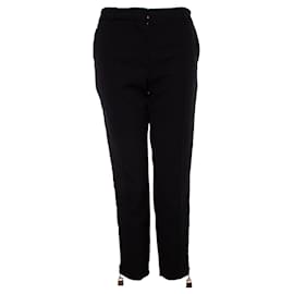 Autre Marque-NIKKIE, black trousers with zippers-Black