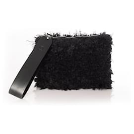 Autre Marque-AGL, pochette nera realizzata in pelle di pecora-Nero