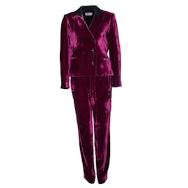 Masscob-Masscob, pink velvet suit.-Pink
