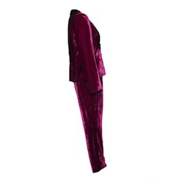 Masscob-Masscob, pink velvet suit.-Pink