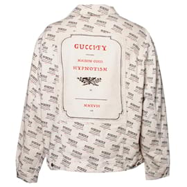 Gucci-gucci, Maison de L’ amour denim jacket-White