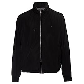 Louis Vuitton Compact Jersey Bomber Jacket , Black, 40