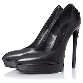 Saint Laurent-SAN LORENZO, zapatos de tacón Janis con cordones-Negro