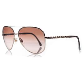 Chanel-Chanel, lunettes de soleil aviateur-Marron
