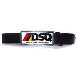 Dsquared2, Cinto com fivela de placa de metal Preto