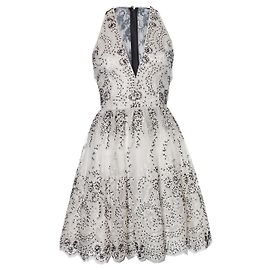 Alice + Olivia, weißes Tüllkleid Weiß