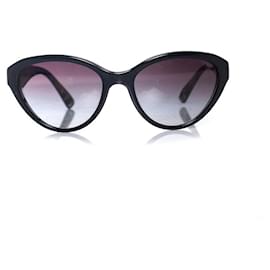 Dolce & Gabbana-DOLCE & GABBANA, Black cat-eye sunglasses-Black