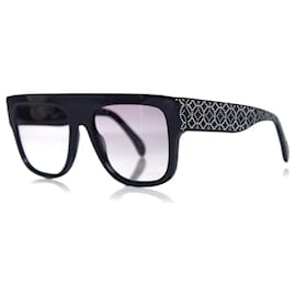 Alaïa Azzedine Alaia, Black rectangular gradient sunglasses Black