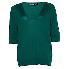 Balenciaga-balenciaga, Knit top in green-Green