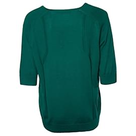 Balenciaga-balenciaga, Knit top in green-Green