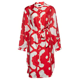 Autre Marque-Bananatime, blouse dress in red-Red