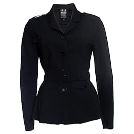 Autre Marque-IRIE WASH, black blazer trench coat-Black