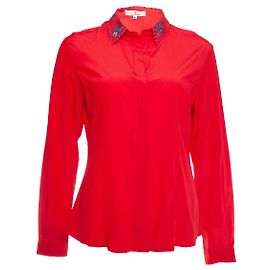 Autre Marque Charlotte Sparre, rote Bluse mit Obermaterial Rot