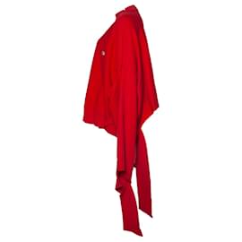 Autre Marque-VETEMENTS X CHAMPION, red sweatshirt-Red