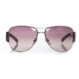 Prada-Prada, lunettes de soleil aviateur-Marron
