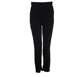 Elisabetta Franchi-Elisabetta Franchi, Pantalon taille haute noir.-Noir