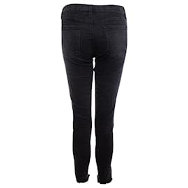 J Brand-J Marke, Schwarze Jeans mit Zebradruck-Schwarz