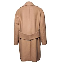 Gucci-gucci, Brown oversized cashmere coat.-Brown