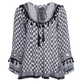 Autre Marque-Dodo Bar Or, Tassel embellished jacquard woven top.-Other