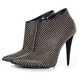 Giuseppe Zanotti, Black studded ankle boots. Black