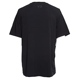 Y3-Y3, Black T-shirt with stripes.-Black