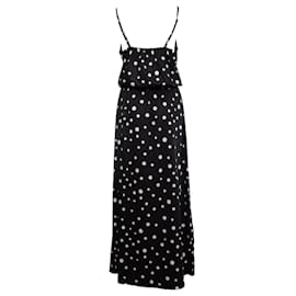 Autre Marque-La dress, maxi dress with polkadot print-Black