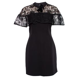 Autre Marque Silvian Heach, Kleid mit Spitze Schwarz