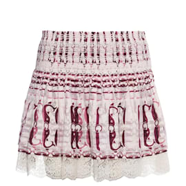 Gucci-gucci, ruffle skirt with wale print.-Multiple colors