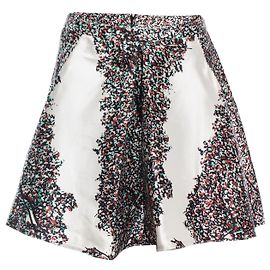 Balenciaga, Gonna in seta beige con plissè Multicolore Altro
