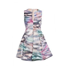 Autre Marque Alexis, Robe évasée multicolore imprimé Tie Dye. Multicolore