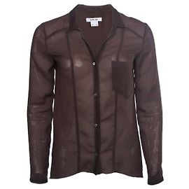 Helmut Lang, dunkelbraunes Hemd. Braun
