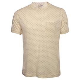 Autre Marque-Mr porter YMC, yellow t-shirt with red and grey dots.-Yellow
