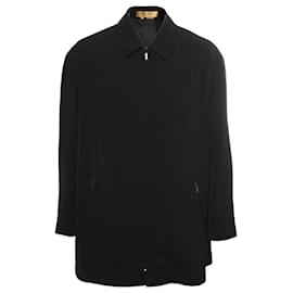 Dkny-Donna karan, casaco de vento preto.-Preto