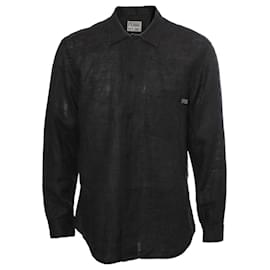 Gianfranco Ferré-Gianfranco Ferre Studio, black long-sleeved shirt.-Black