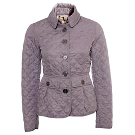 Burberry-Burberry, jaqueta corta vento acolchoada roxa lila.-Roxo