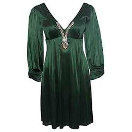 Autre Marque-cine, vestido verde esmeralda-Verde