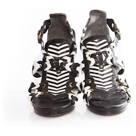 Balenciaga-balenciaga, Gladiator Sandal.-Black,White