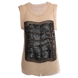 Phillip Lim, off-white crepe top with sequins. Other