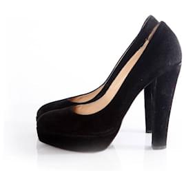 Autre Marque-Colosseo di Sacha, pumps in camoscio nero.-Nero