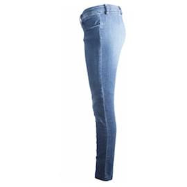 Acne-Akne-Studio, blaue Jeans mit Reißverschluss auf der Rückseite in Größe 28/32.-Blau