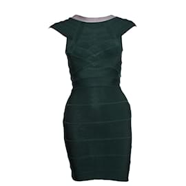 Autre Marque-Green sleeveless bodycon dress-Green