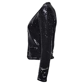Maje-Maje, Blazer with black and silver colored sequins-Black,Silvery